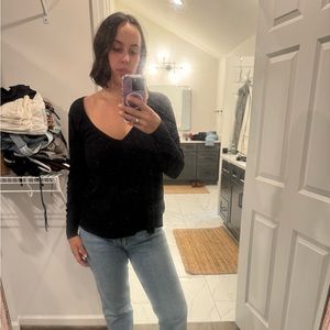 Free people v neck long sleeve t-shirt